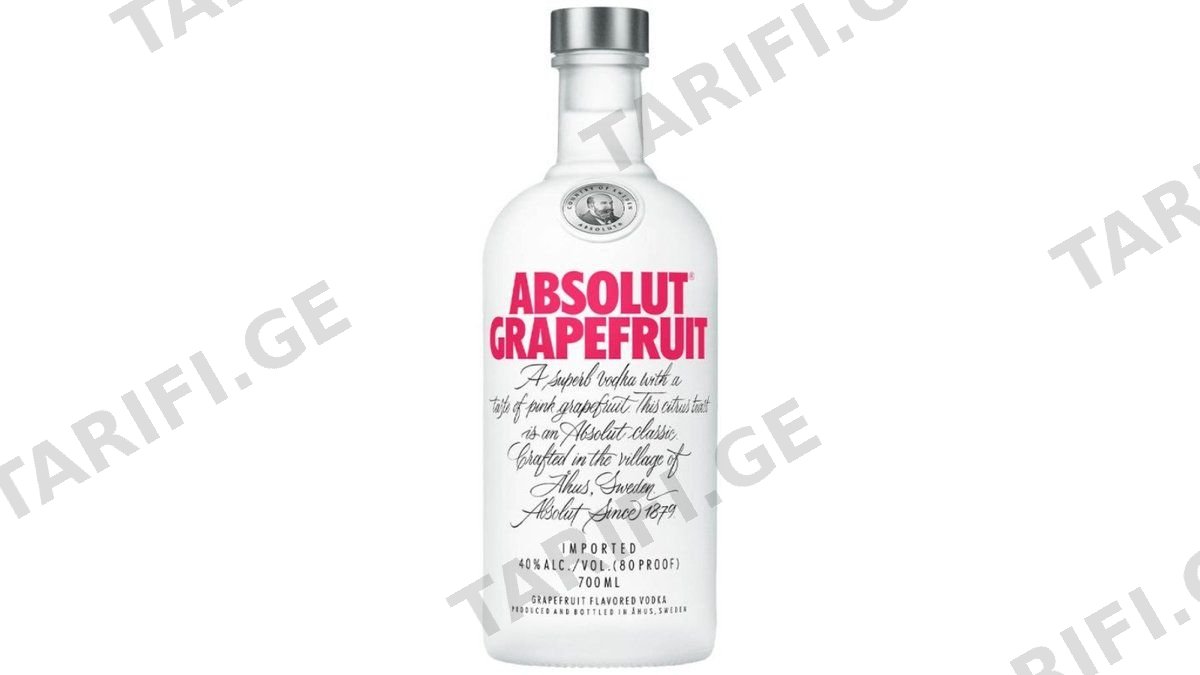 Absolut Grapefruit 0,7 L 40 % - არაყი აბსოლუტი გრეიფრუტი