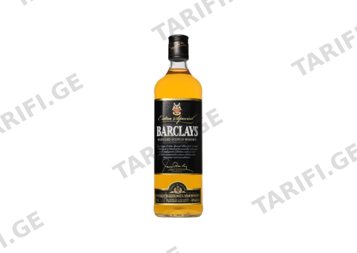 შოტლანდიური ვისკი Barclays Scotch - 0.5L