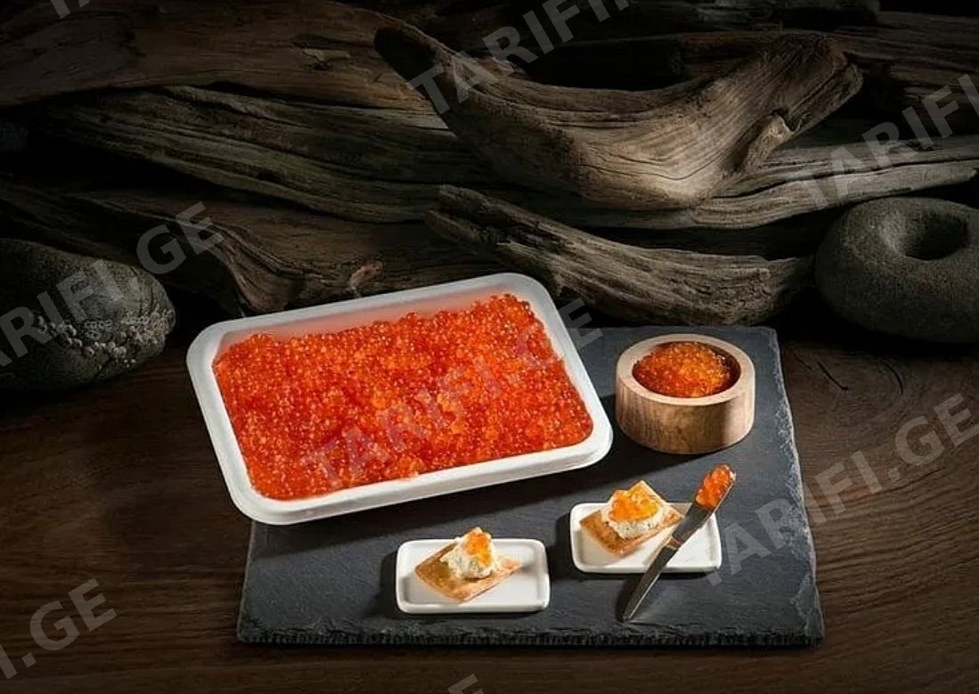 Frozen chum salmon caviar, 100 g