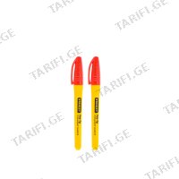 (2ც) მარკერი (წითელი) STANLEY STHT81389-0