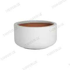ქოთანი კერამიკული Mega Collections Glazed Bowl 31x15სმ 10ლ თეთრი