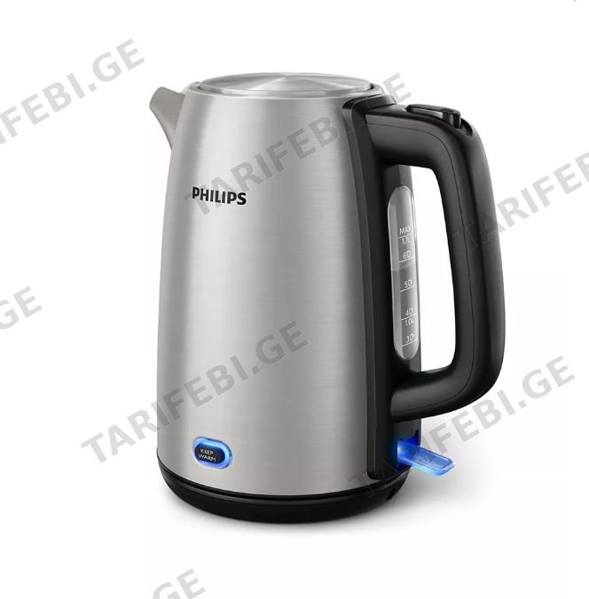 ჩაიდანი Philips HD9353/90 ელექტრო ჩაიდანი 1.5 ლ - 1.7 ლ მეტალი