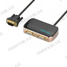 VENTION DBABF1 In 2 Out VGA Splitter 1M Black