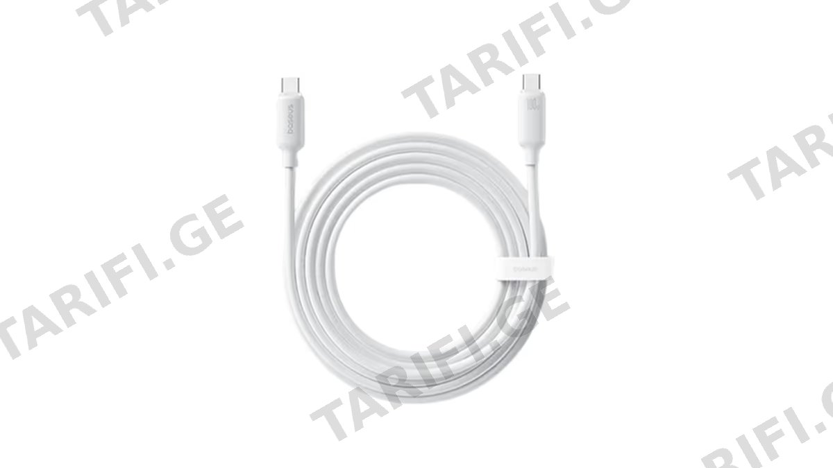 Baseus Foamed Silicone Fast Charging Data Cable USB-C to USB-C 100W 2m E0426705