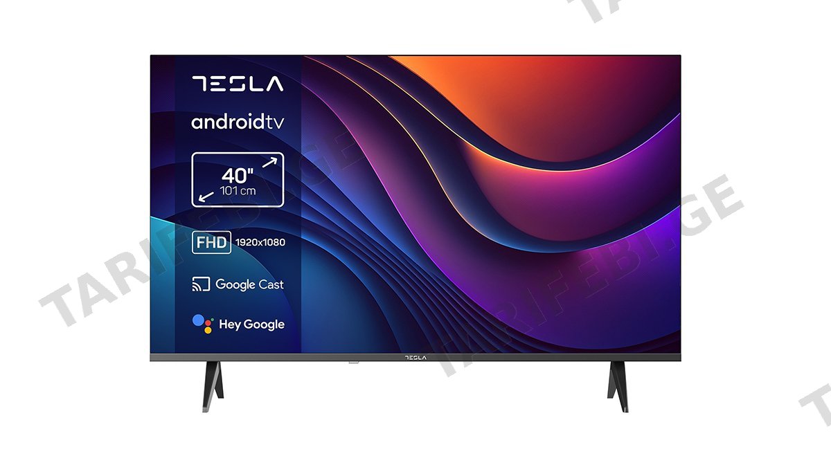 Tesla TV 40E635BFS (1920x1080 / FHD) 101cm სმარტ ტელევიზორი (40617)