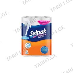 სამფენიანი პირსახოცი Selpak 9671025 12 ც