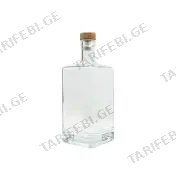 მინის ბოთლი გამჭვირვალე 500ml Tall B3
