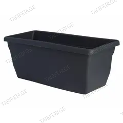 პლასტმასის ქოთანი ყვავილებისთვის FORM PLASTIC Box Gala 0385-014 60 ანტრაციტი