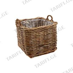 ქოთანი მოწნული Mega Collections Kubu CL Square -SP- W45H45