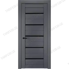 კარის ბლოკი Terminus ELIT PLUS Antracit №111 38x700x2150 mm. შუშა შავი