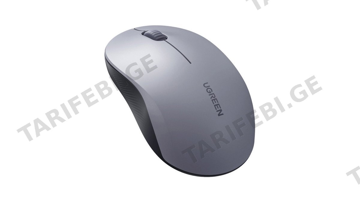მაუსი UGREEN M331 (65892) Multi-mode, Wireless, Bluetooth, USB, Mouse, Grey