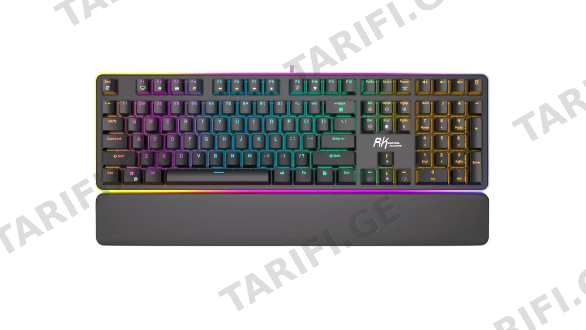 კლავიატურა Royal Kludge RK 918 Mechanical Keyboard, Blue switch, Wired, USB, Black