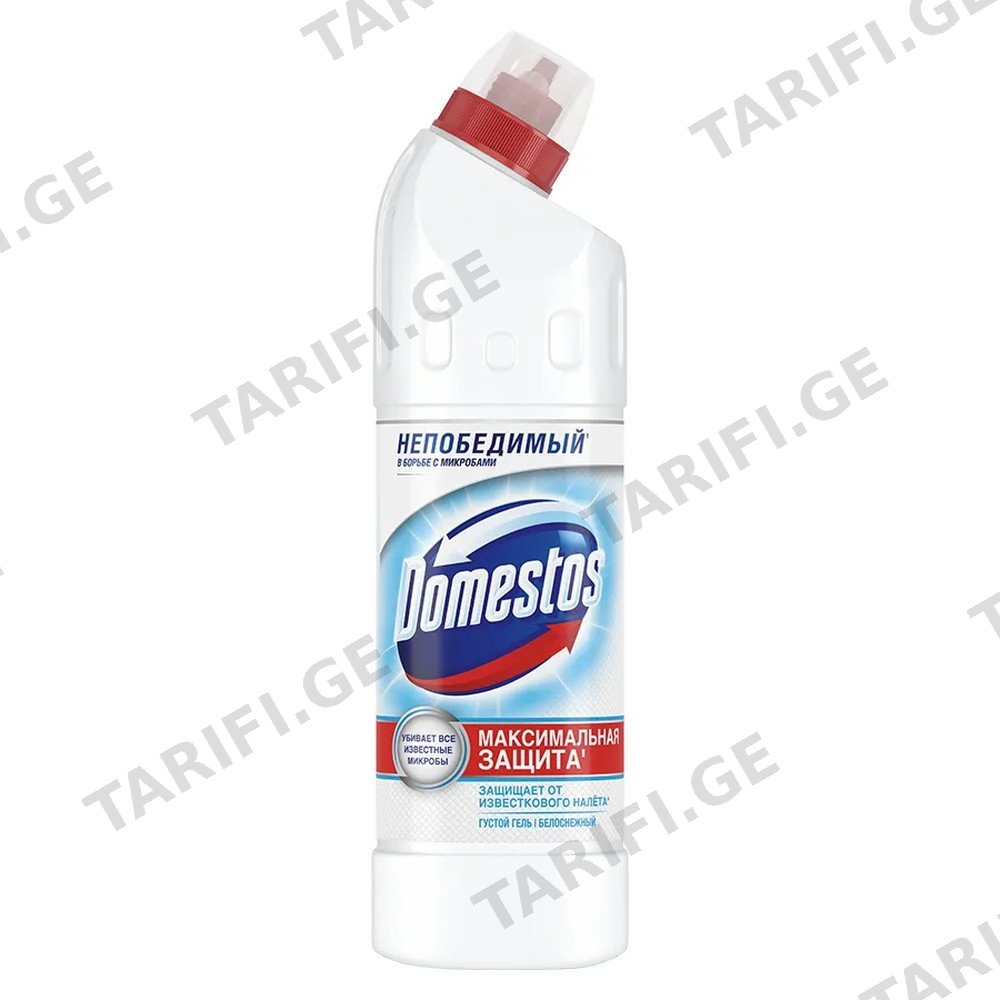 Domestos აბაზანისა და სამზარეულოს საწმენდი თოვლის სიქათქათე 750 მლ (დომესტოსი)