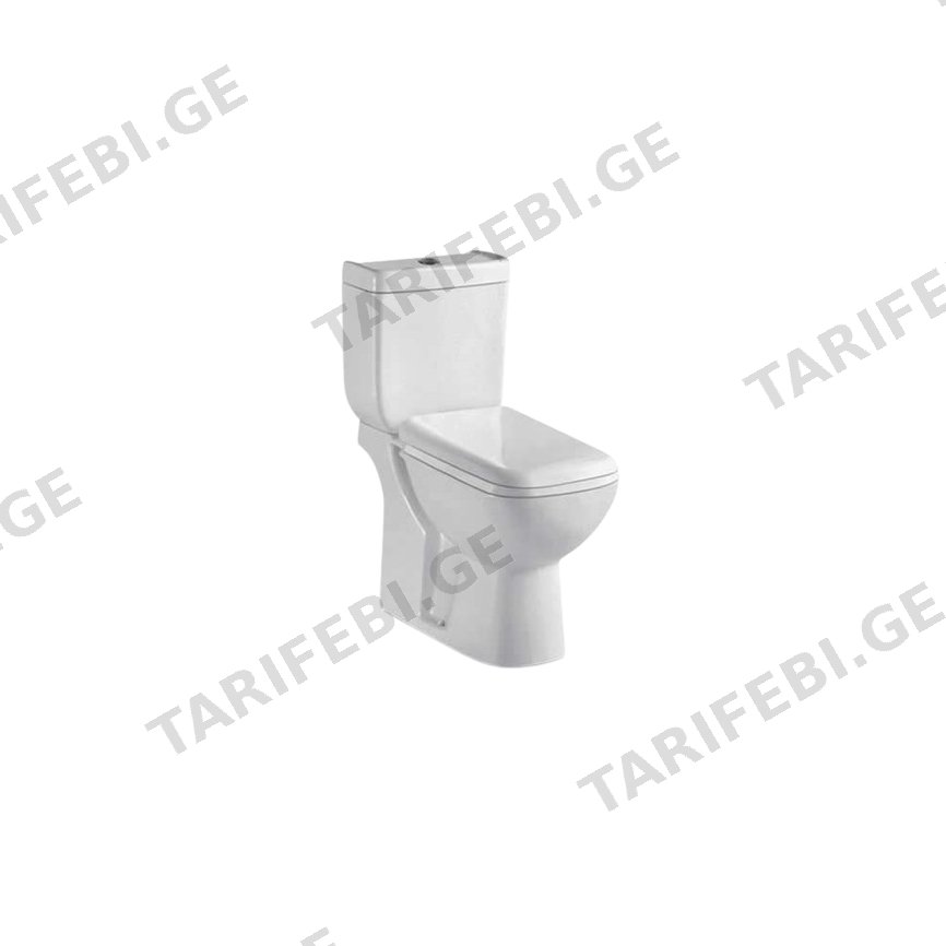 უნიტაზი დასადგამი Pate 2968 two-piece თეთრი P-TRAP