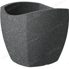 პლასტმასის ქოთანი Scheurich 256/50 STONY SCHWARZ GRANIT
