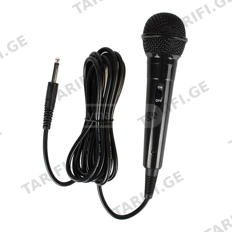 karaoke mikrophone 6,5mm jack 1,8metr
