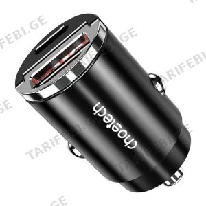 ადაპტერი CHOETECH TC0006 USB-A,USB-C PD3.0 30W CAR (XX-T550-F-101ACWH)