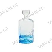 მინის ბოთლი გამჭვირვალე Blue 500ml B9