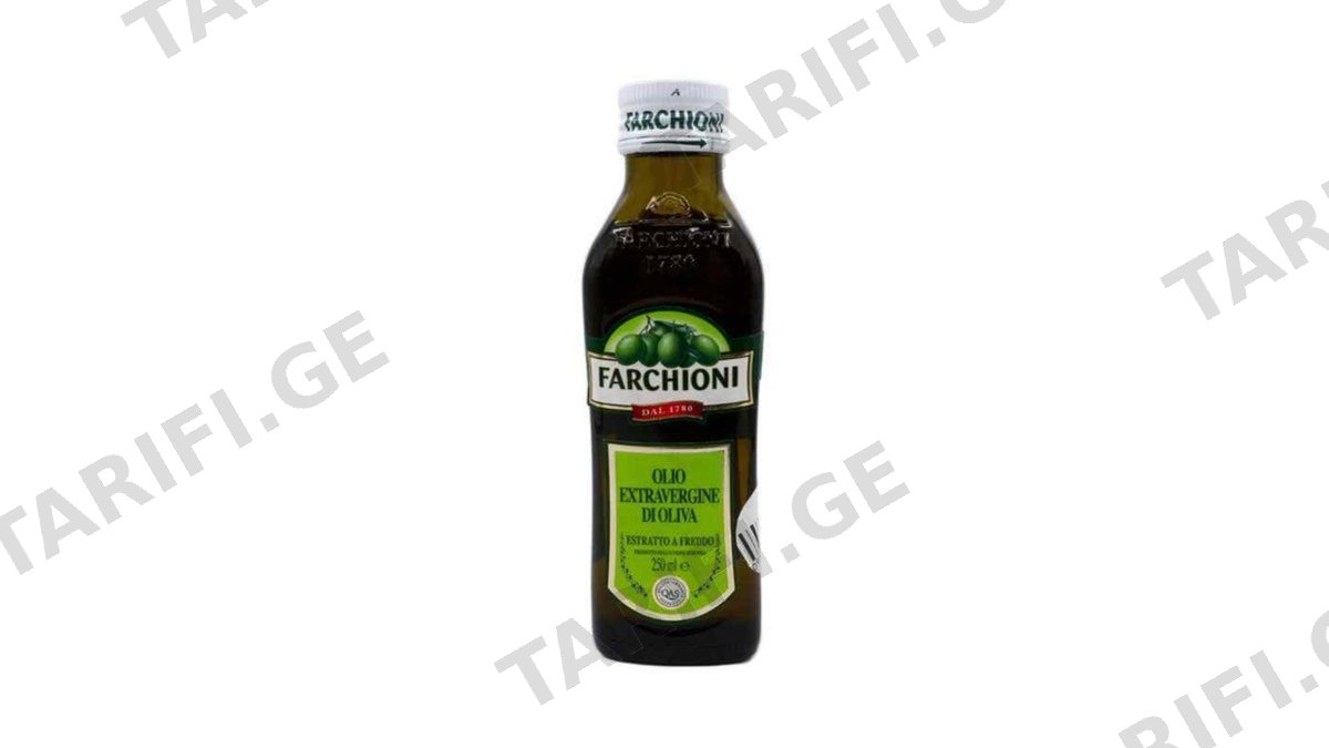 FARCHIONI ზეითუნის ზეთი-ექსტრა ვერჯინე 250 მლ