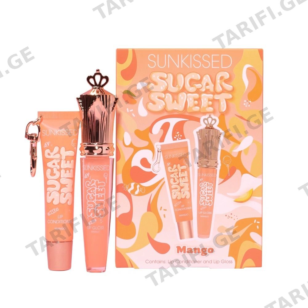 სანქისდი ნაკრები ტუჩის 1131 Sugar Sweet Lip Duo Mango 2 გლოსი/ 16/8მლ *