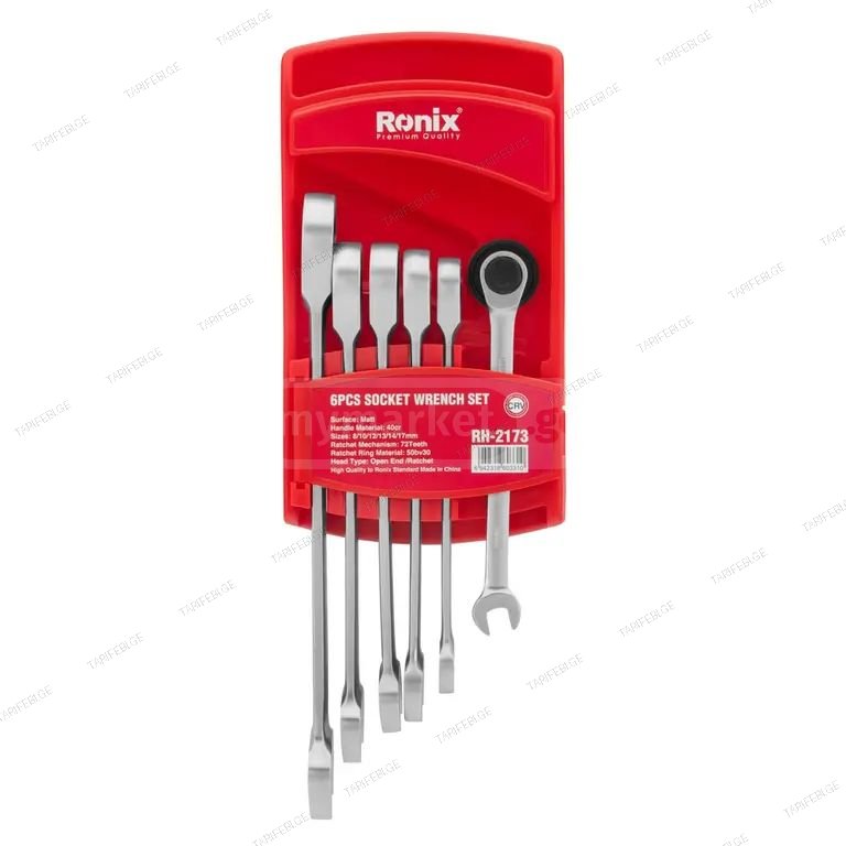 ქანჩის გასაღებების ნაკრები ტრეშოტკიანი 6pcs RONIX RH-2173