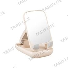 Baseus Seashell Series Folding Phone Stand with Mirror B10551501411-00 Pink მობილური ტელეფონის სამაგრი