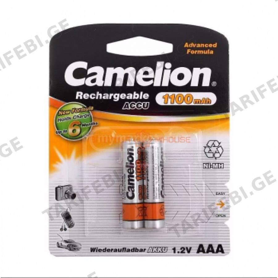 აკუმულატორი 1940 Camelion Ni-MH AAA 1100mAh , 2ც შეკვრა NH-A