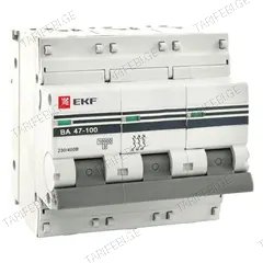 ავტომატური ამომრთველი EKF MCB47100-3-125C-PRO C125
