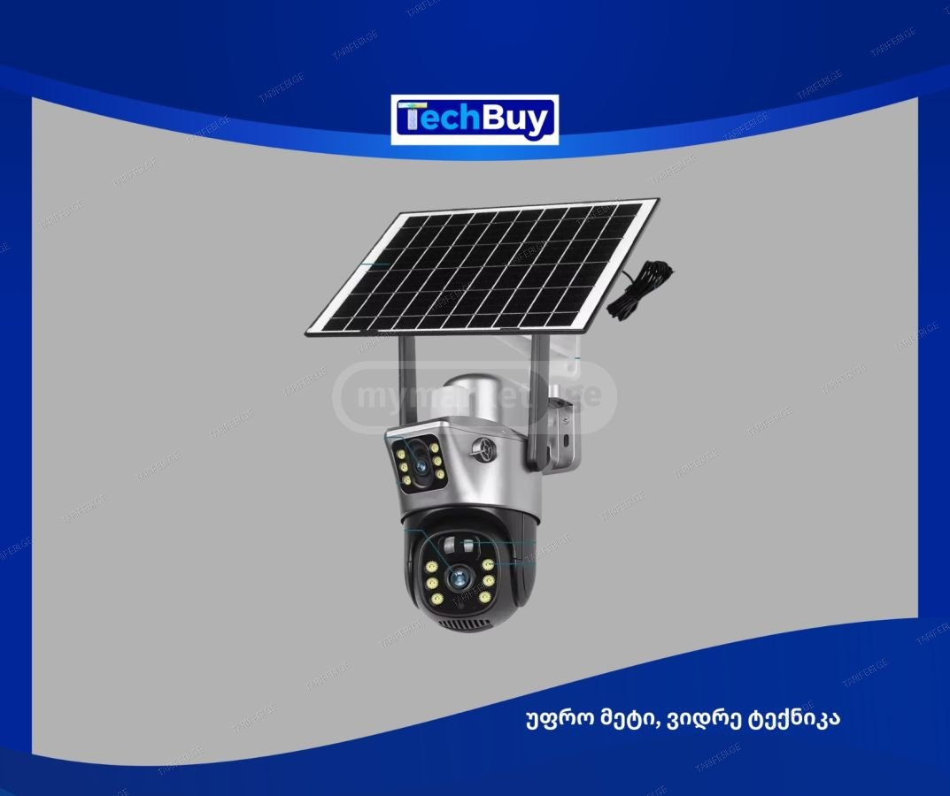 4G + Wi-Fi მზის პანელით SOLAR CAMERA OUTDOR TP15