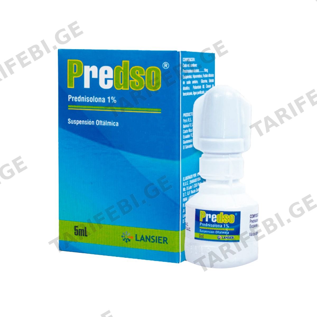 პრედსო თვალის წვეთები - Predso Eye Drops 1% 5მლ