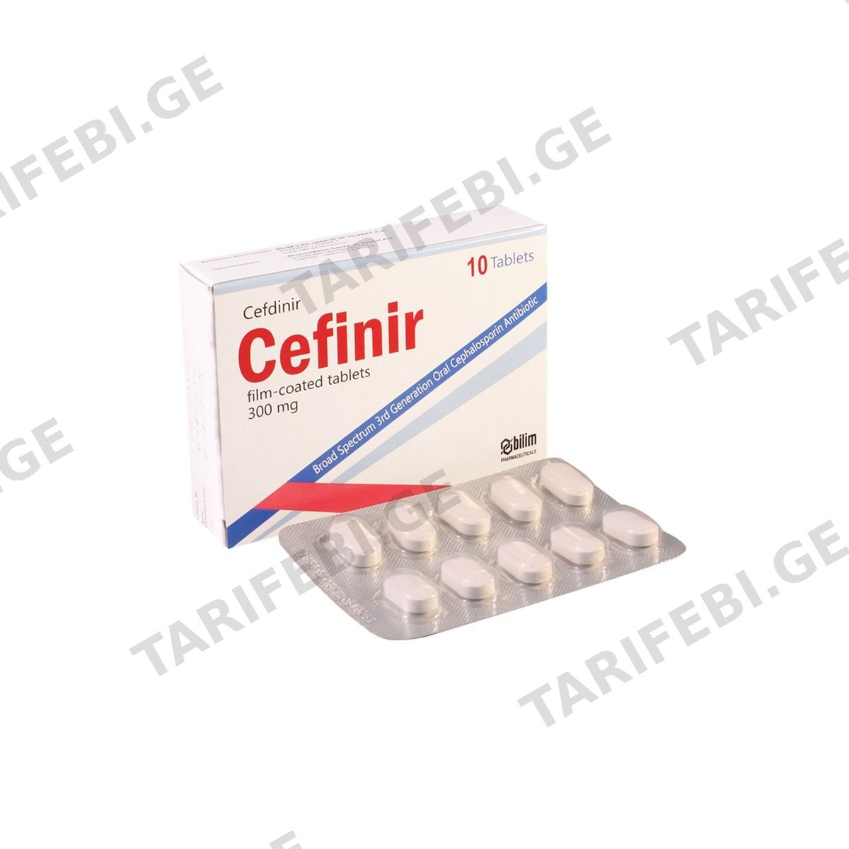 ცეფინირი - Cefinir 300მგ 10 ტაბლეტი