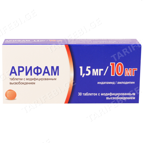 არიფამი ტაბლეტი 1.5მგ+10მგ #30