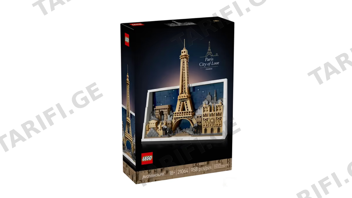 ასაწყობი კონსტრუქცია Lego 21064 Architecture Paris – City of Love, Prefabricated Construction