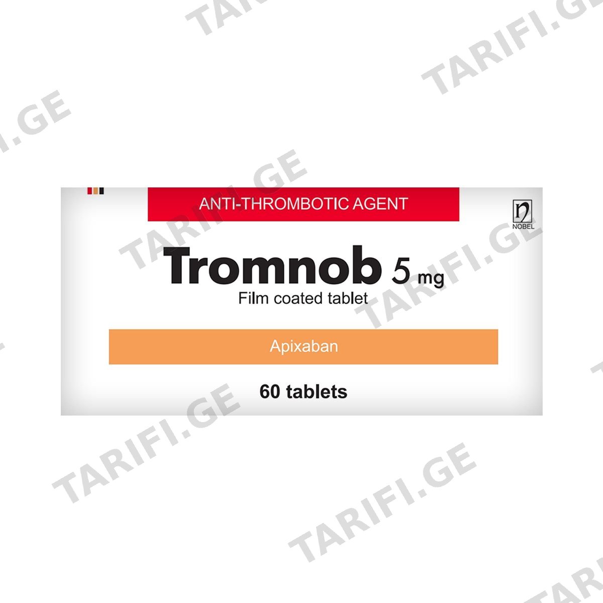 თრომნობი - Tromnob 5მგ 60 ტაბლეტი