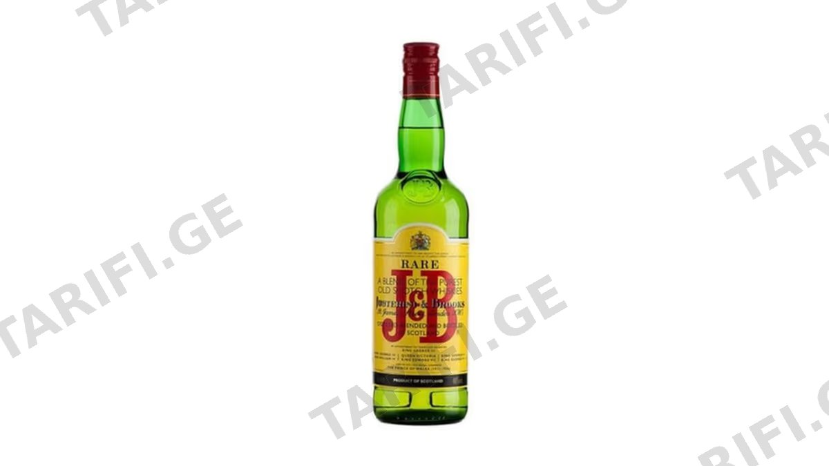 J & B ვისკი 40% 1 ლ