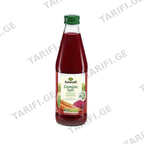 ორგანული ბოსტნეულის წვენი /Alnatura/ 330 მლ