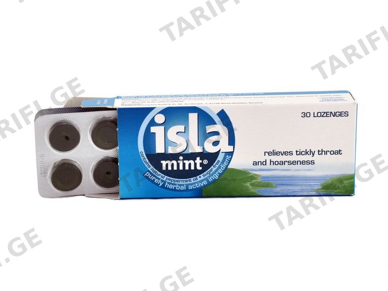 ისლა მინტი - Isla Mint 30 საწუწნი ტაბლეტი