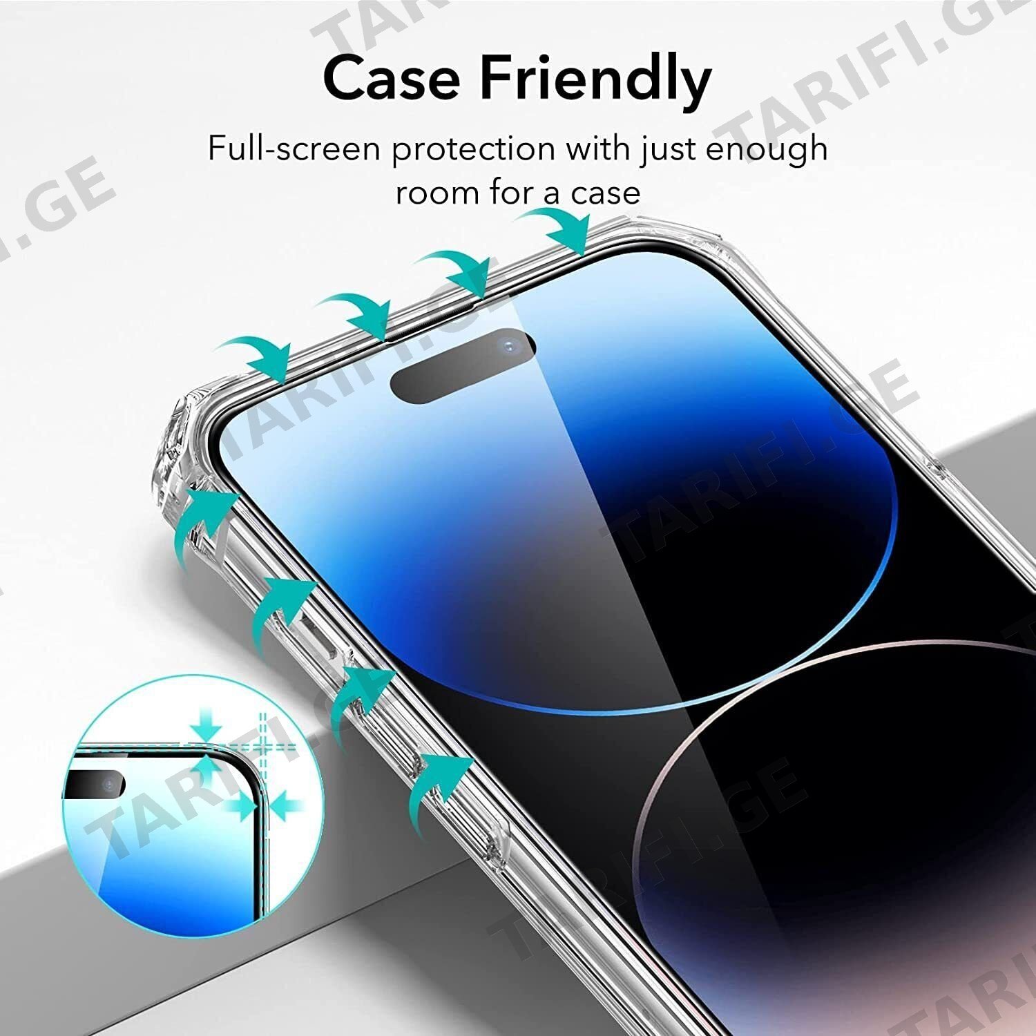 IPHONE 15 ეკრანის დამცავი
