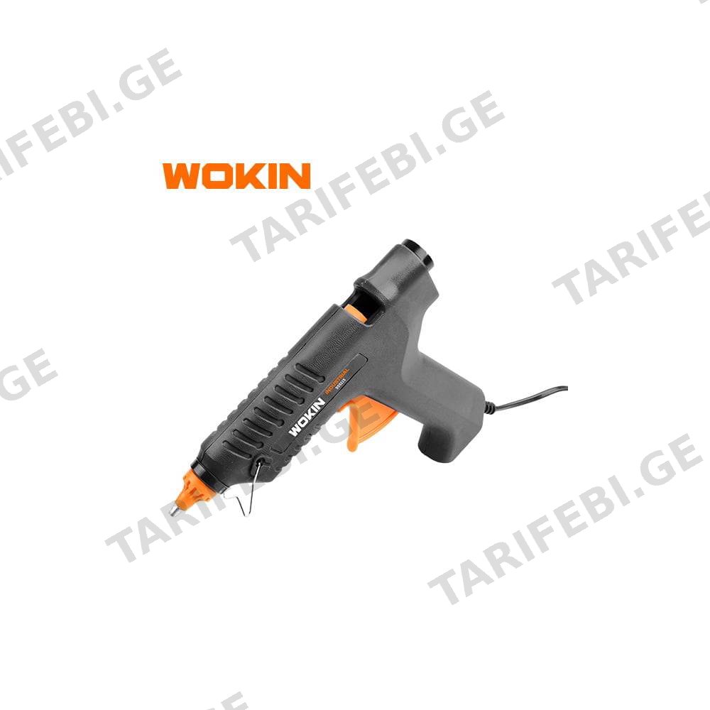 სილიკონის თოფი Wokin 555115, 15W(80W) Glue Gun, Black/Orange