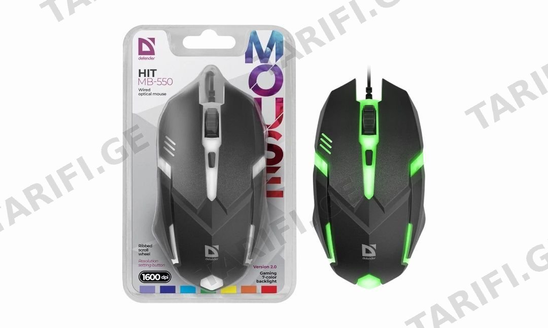 Defender Hit MB-550 Wired Optical Mouse ORIGINAL