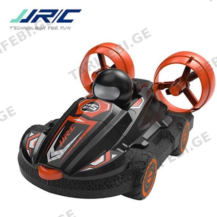 წყლის მანქანა JJRC Q86 2 IN 1 AMPHIBIOUS RC HOVERCRAFT BOAT STUNT DRIFT CAR BLACK