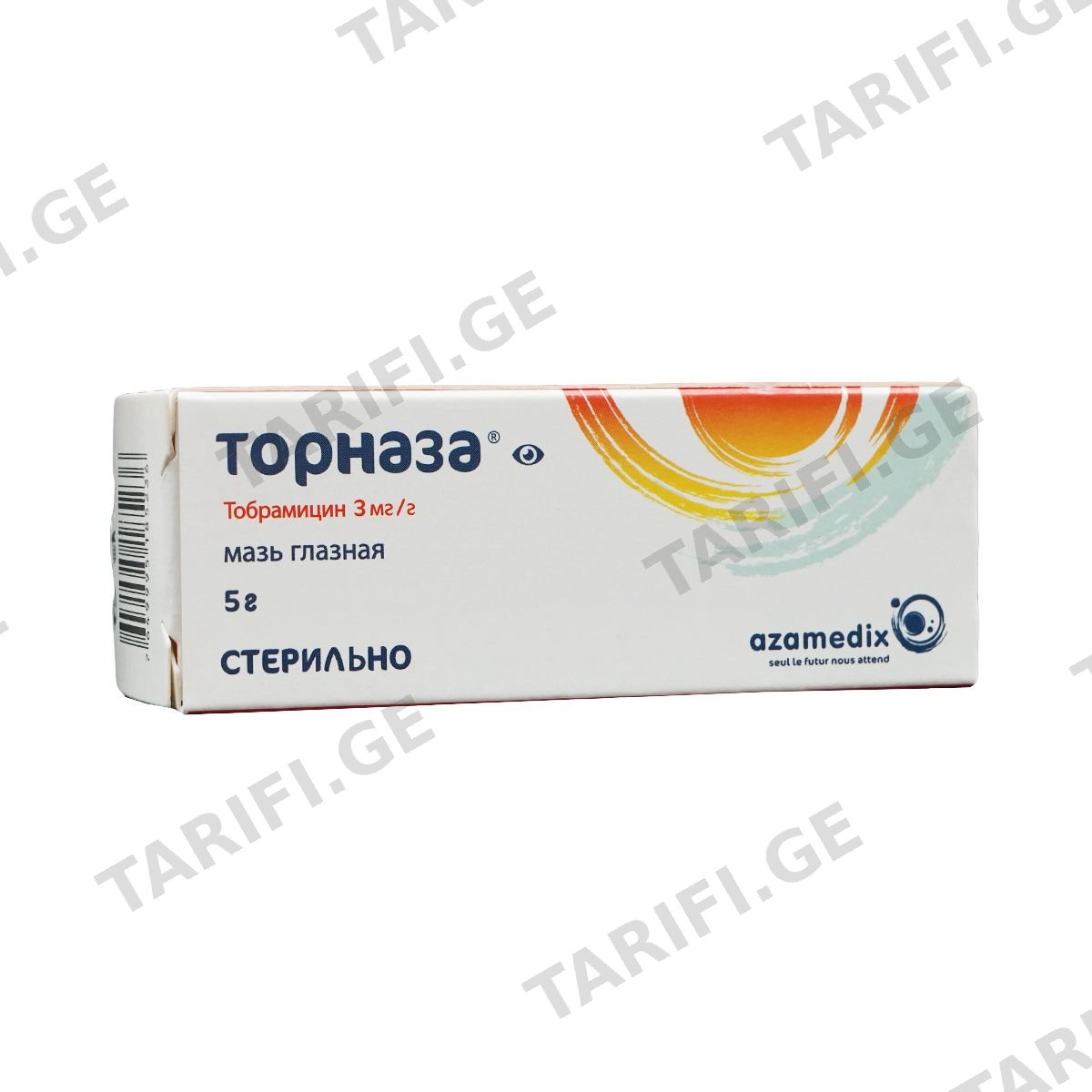 ტორნაზა - Tornaza თვალის მალამო 0.3% 5გ