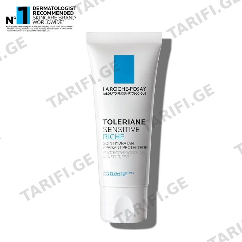 ლა როშ-პოზე სახის კრემი 8348 Toleriane Sensitive Riche დამატენ.პრობიოტ.ფორმულით მშრ.მგრძ.კან.40მლ *