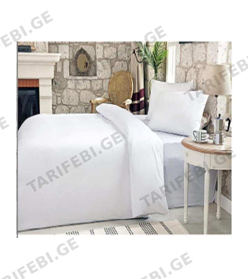 თეთრეულის ნაკრები RANFORCE OTEL 2-საწ. ფერი BEYAZ მწარ. OZDILEK
