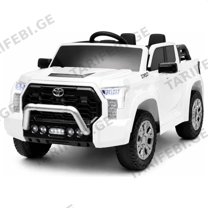 საბავშვო ელექტრო მანქანა პიკაპი TOYOTA BJLB-2028-W 12V 4 ძრავით
