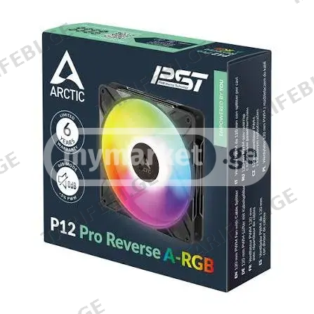 Arctic P12 Pro Reverse ARGB Black