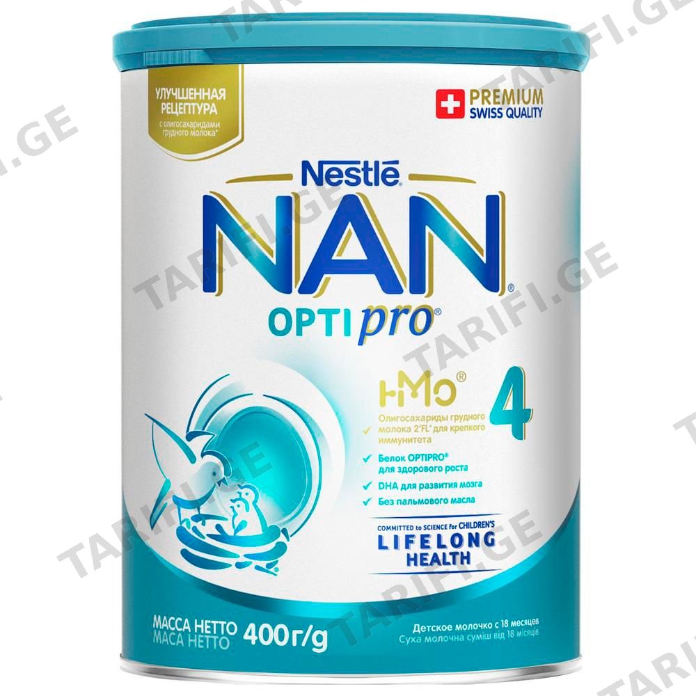 ნანი 4 (14 თვიდან) 12*400გრ 5460 nani 4 400gr 835460 (dRg)