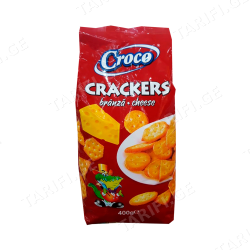 CROCO-კრეკერი ყველის არომატით 400 გრ
