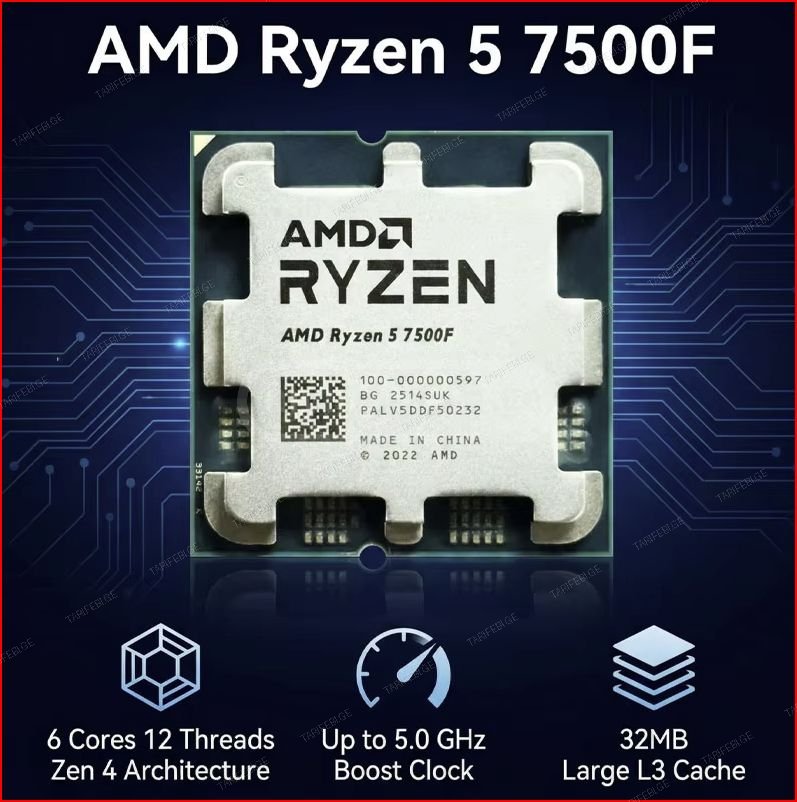 ♨️ AMD Ryzen™ 5 7500F ახალი გარანტიით