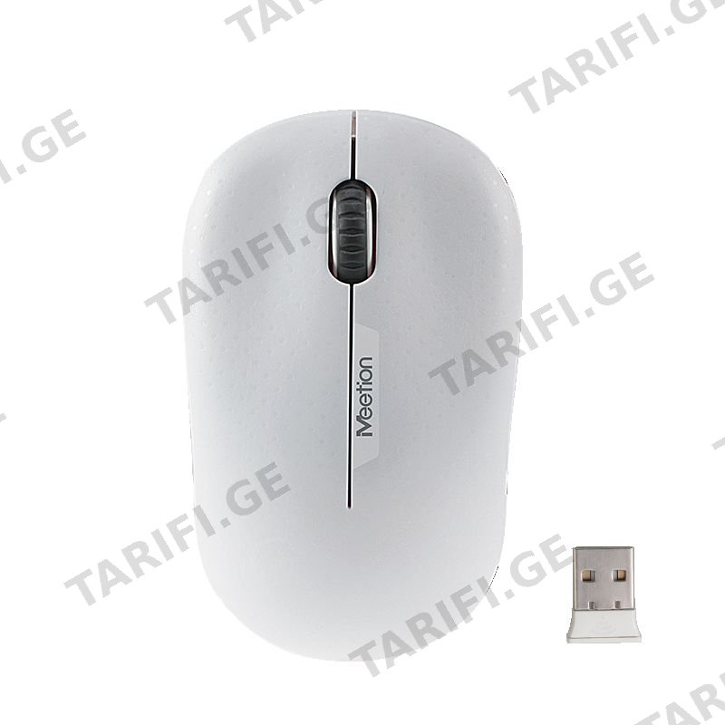 მაუსი MeeTion R545 White 2.4G Wireless Mouse